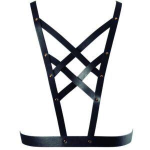 Bijoux – Indiscrets Maze Arnes Cruzado Con Escote Negro