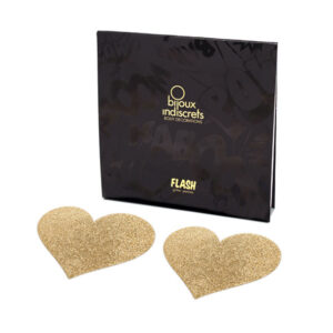 Bijoux – Indiscrets Pezoneras Flash Corazón Dorado