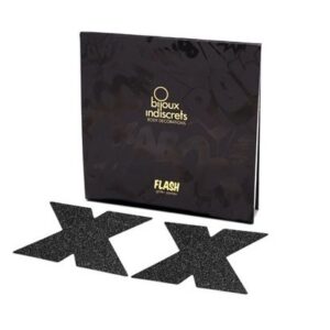 Bijoux – Indiscrets Pezoneras Flash Cruz Negro