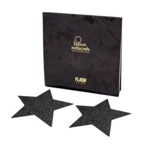 Bijoux – Indiscrets Pezoneras Flash Estrella Negro