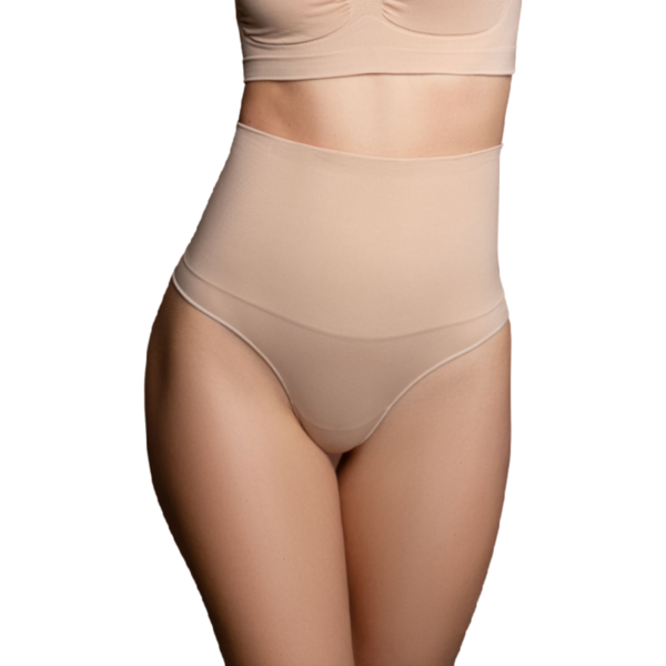Bye-bra – Faja Sin Costuras Estilo Tanga Beige Talla M - Imagen 2