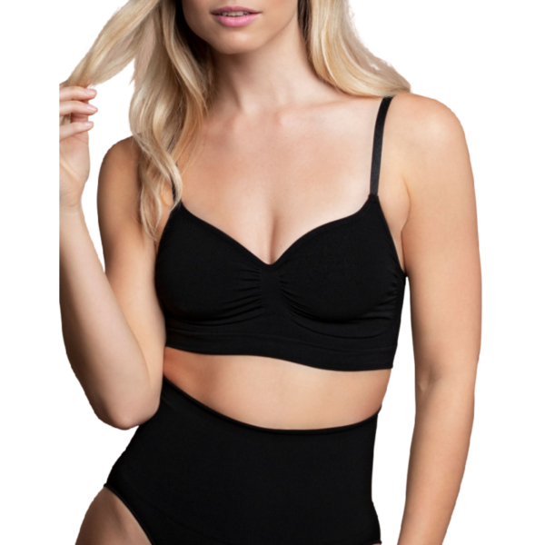 Bye-bra – Medium Control Sujetador Sin Costuras Negro Talla Xxl