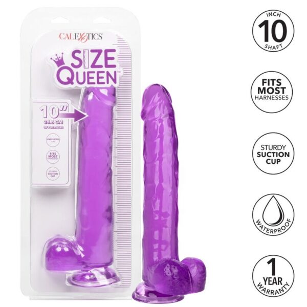 Calex Size Queen Dildo – Lila 25.5 Cm - Imagen 2