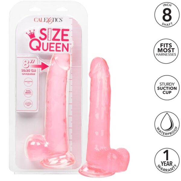 Calex Size Queen Dildo – Rosa 20.3 Cm - Imagen 2