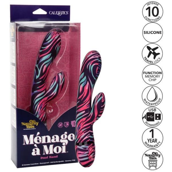 Calex Vibrador Menage a Moi Dual Wand - Imagen 2