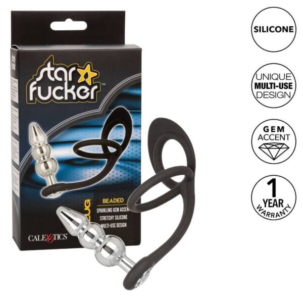 California Exotics Star Fucker Beaded Plug - Imagen 2