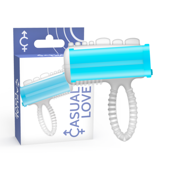 Casual Love-  Casual Ring Tongue Vibrating Azul