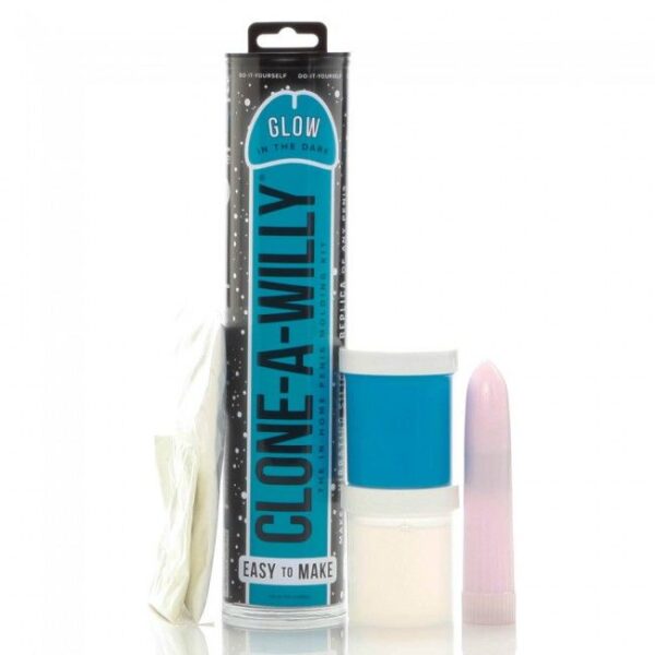 Clone a Willy – Clonador Pene Azul Luminiscente Con Vibrador - Imagen 2
