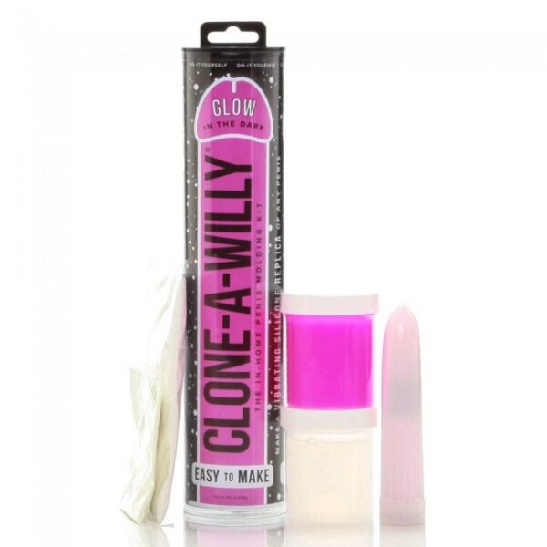 Clone a Willy – Clonador Pene Rosa Luminiscente Con Vibrador - Imagen 2