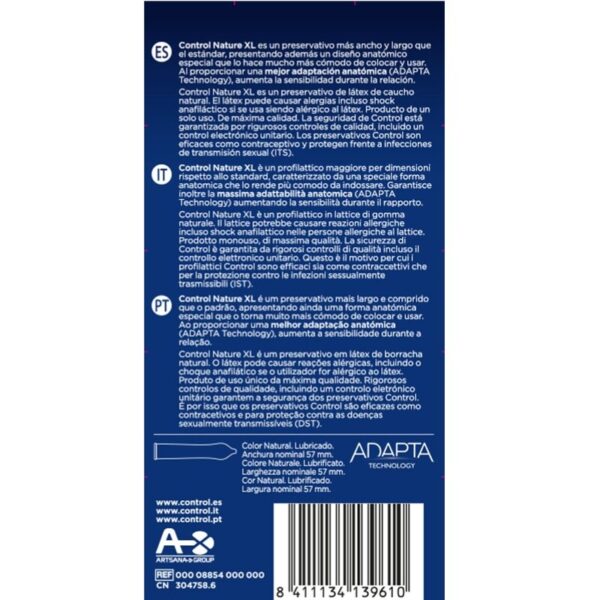 Control – Adapta Nature Xl Preservativos 12 Unidades - Imagen 2