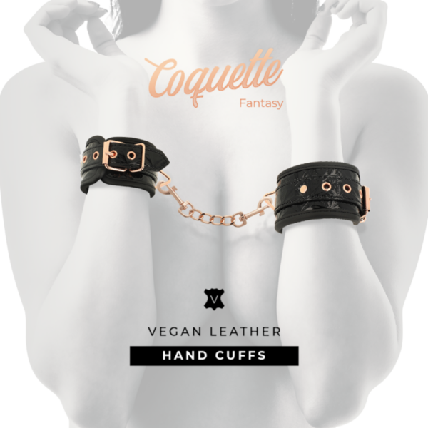 Coquette Chic Desire – Black Edition Esposas Para Manos Con Forro DE Neopreno