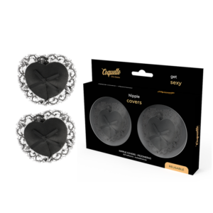 Coquette Chic Desire – Cubre Pezones Lace Negro