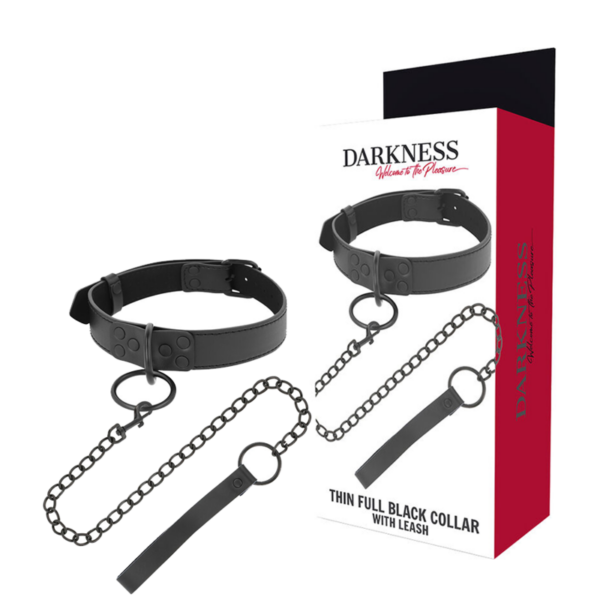 Darkness – Collar Con Cadena Negro