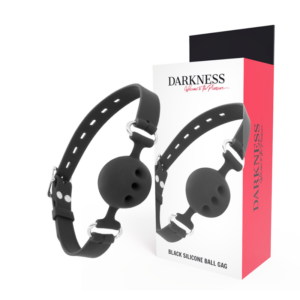 Darkness – Mordaza Transpirable Silicona Negro