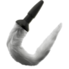 Darkness – Plug Anal Silicona Con Cola Gris - Imagen 2