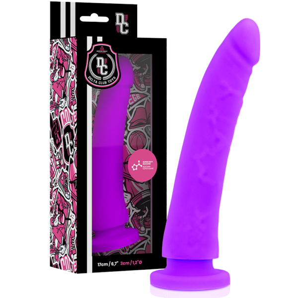 Delta Club –  Toys Dildo Lila Silicona Medica 17 X 3 Cm