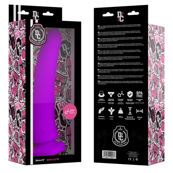Delta Club –  Toys Dildo Lila Silicona Medica 23 X 4.5 Cm - Imagen 2