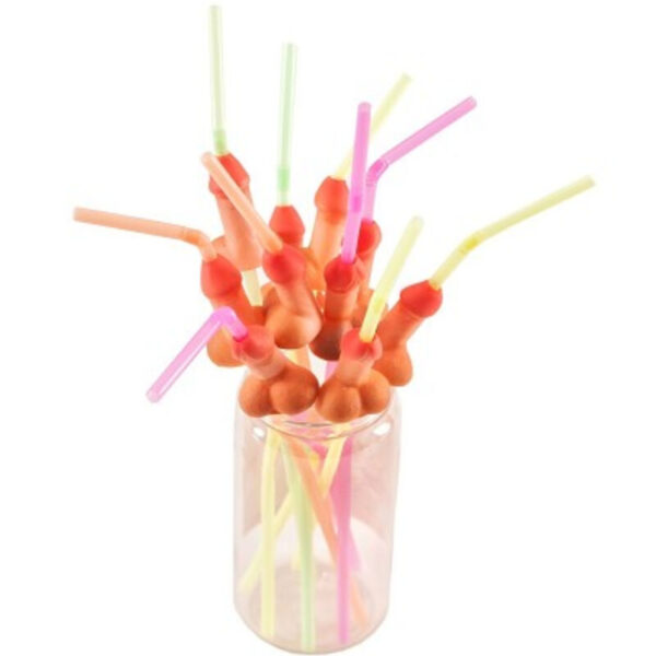 Diablo Picante – Bolsa 10 Pajitas Pene Natural