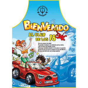 Diablo Picante – Delantal 18 Años Texto Español