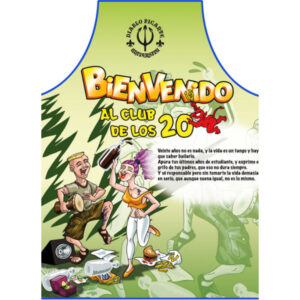 Diablo Picante – Delantal 20 Años Texto Español