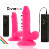 Diversia – Dildo Flexible Con Vibracion 17 Cm – Rosa - Imagen 2