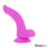 Diversia – Dildo Flexible Con Vibracion 21.5 Cm – Lila