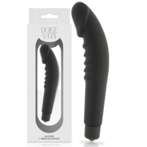Dolce Vita – Realistic  Pleasure Vibrador Silicona Negro
