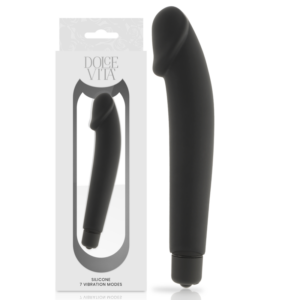 Dolce Vita – Realistic Vibrador Silicona Negro