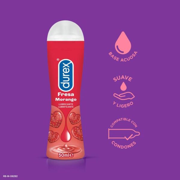 Durex – Lubricante Play Fresa 50ml - Imagen 2
