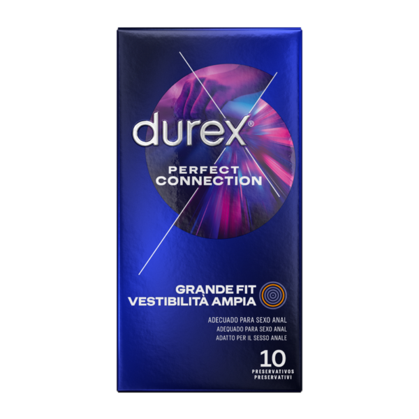 Durex – Perfect Connection Extra Lubricacion Silicona 10 Unidades - Imagen 2