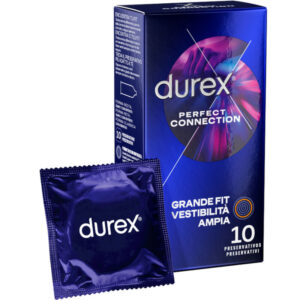 Durex – Perfect Connection Extra Lubricacion Silicona 10 Unidades