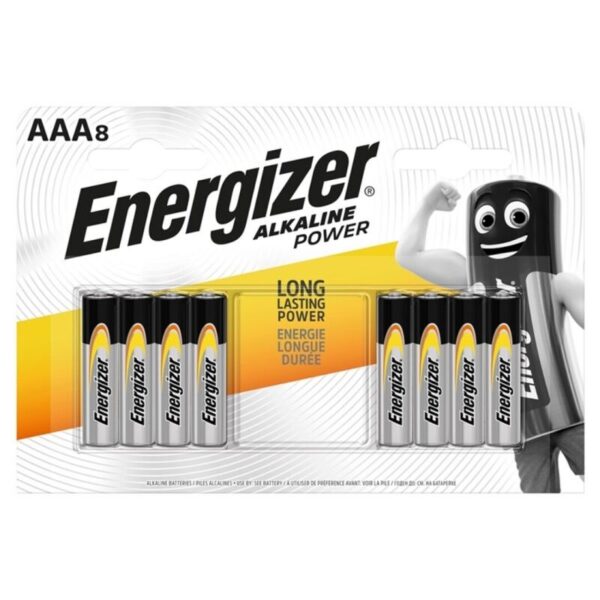 Energizer Alkaline Power Pila Alcalina AAA Lr03 Blister*8