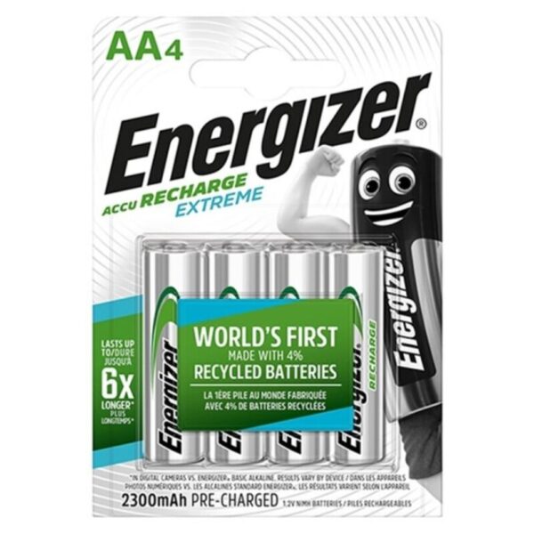 Energizer Extreme Pila Recargable Hr6 AA 2300mah Blister*4