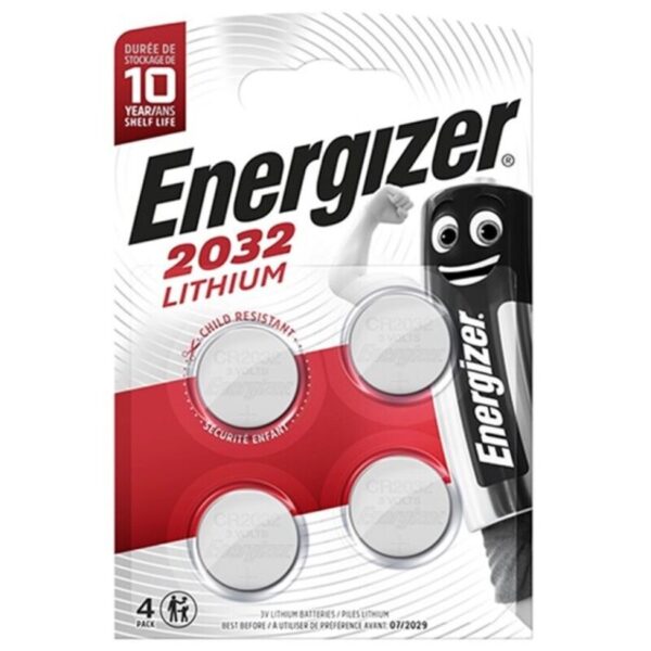 Energizer Pila Boton Litio Cr2032 3v Blister*4