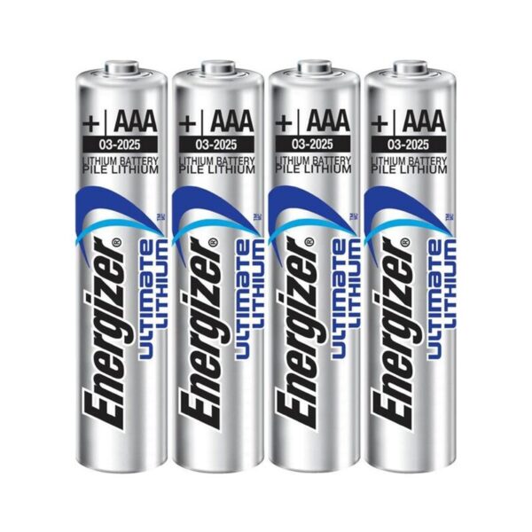 Energizer Ultimate Lithium Pila Litio AAA L92 Lr03 1.5v Blister*4 - Imagen 2