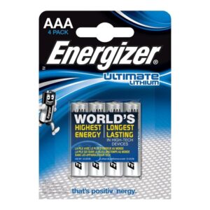 Energizer Ultimate Lithium Pila Litio AAA L92 Lr03 1.5v Blister*4