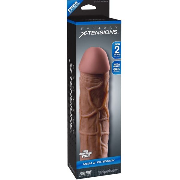 Fantasy X- Tensions – Mega 2 Extensión Marron Para El Pene