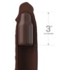 Fantasy X- Tensions – Pipedreams Sleeve 22.86 Cm + 7.62 Cm Plug Brown - Imagen 2