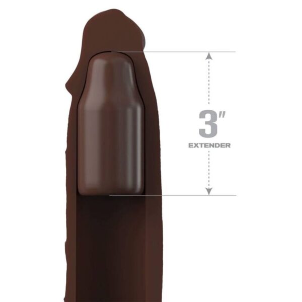 Fantasy X- Tensions – Pipedreams Sleeve 22.86 Cm + 7.62 Cm Plug Brown - Imagen 2