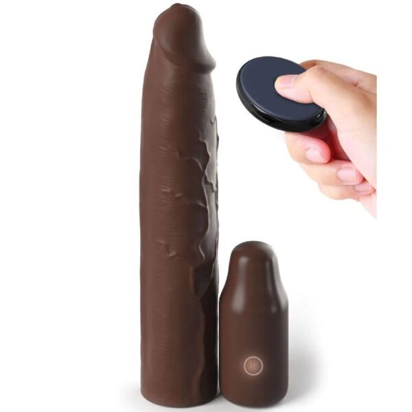 Fantasy X- Tensions – Pipedreams Sleeve 22.86 Cm + 7.62 Cm Plug Remote Brown