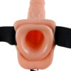 Fetish Fantasy Series 11″ Arnes Vibrador Con Testiculos Hueco Man 27.9 Cm Natural - Imagen 2