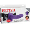 Fetish Fantasy Series 7″ Arnes Vibrador Con Testiculos Hueco Man 17.8 Cm Lila - Imagen 2
