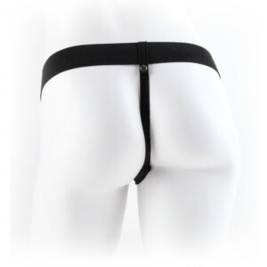 Fetish Fantasy Series 9″ Arnes Con Testiculos Hueco Man 22.9 Cm Marron