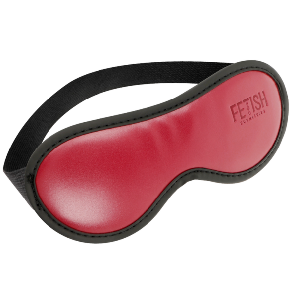 Fetish Submissive Dark Room – Antifaz Cuero Vegano Con Forro DE Neopreno - Imagen 2