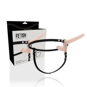 Fetish Submissive Harness – Doble Penetración Flesh