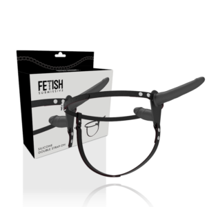 Fetish Submissive Harness – Doble Penetración Negro