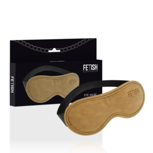 Fetish Submissive Origen – Antifaz Cuero Vegano Con Forro DE Neopreno