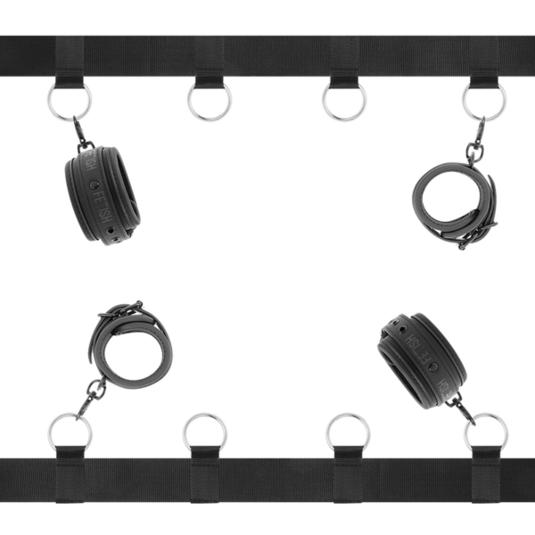 Fetish Submissive – Set Ataduras Cama Luxury Con Forro DE Neopreno - Imagen 2