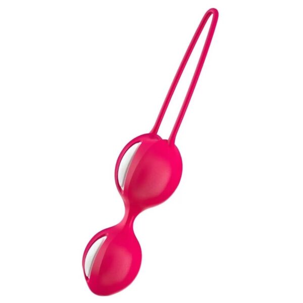 Fun Factory – Dúo DE Smartballs Blanco/rojo India - Imagen 2