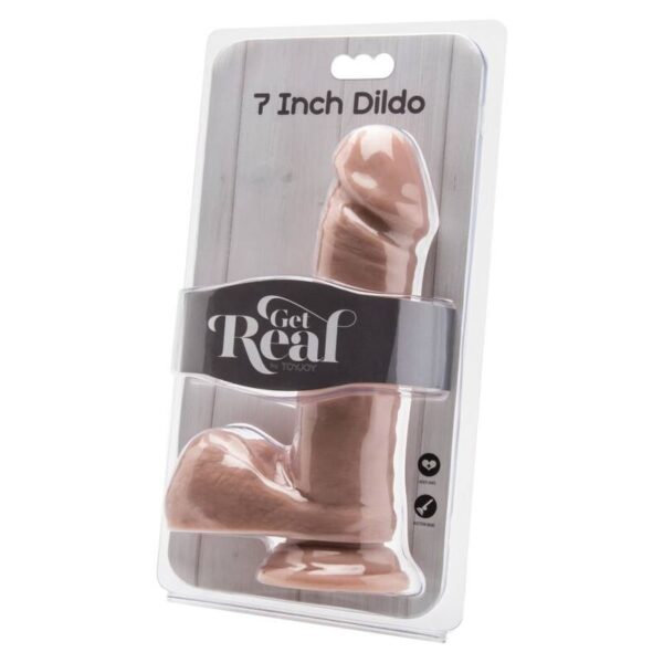 Get Real – Dildo 18 Cm Con Testiculos Natural - Imagen 2